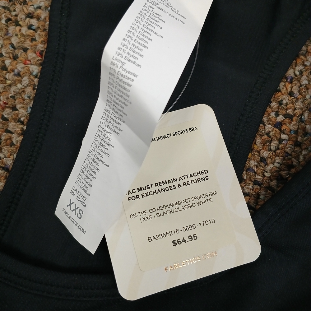 Fabletics "On-The-Go Medium Impact Sports Bra. Xxs And 3x Available - Picture 5 of 10